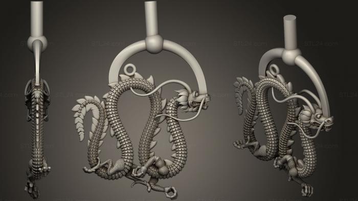 Статуэтки грифоны и драконы (Дракон 1 —(2), STKG_0128) 3D модель для ЧПУ станка